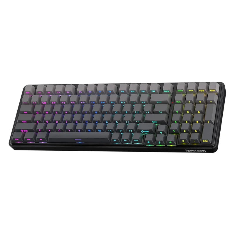 Redragon K744 GB PRO 99 Keys Wireless Gasket RGB Gaming Keyboard, 3-Mode Mechanical Keyboard w/Hot-Swap Socket, Gradient PBT Key