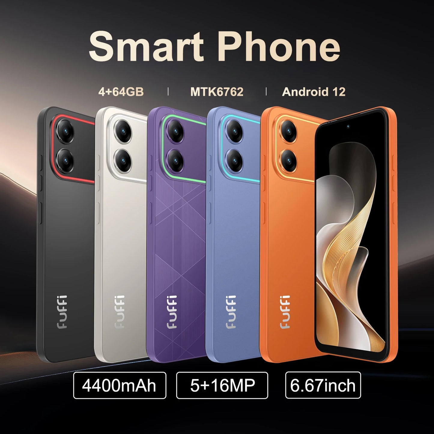 lighting Effect S24 Pro Mobile Phone Unlocked Smartphones Cellphone Android 12, 6.67"Screen,4+64GB 5+16MP Mobile Phone 4400mAh